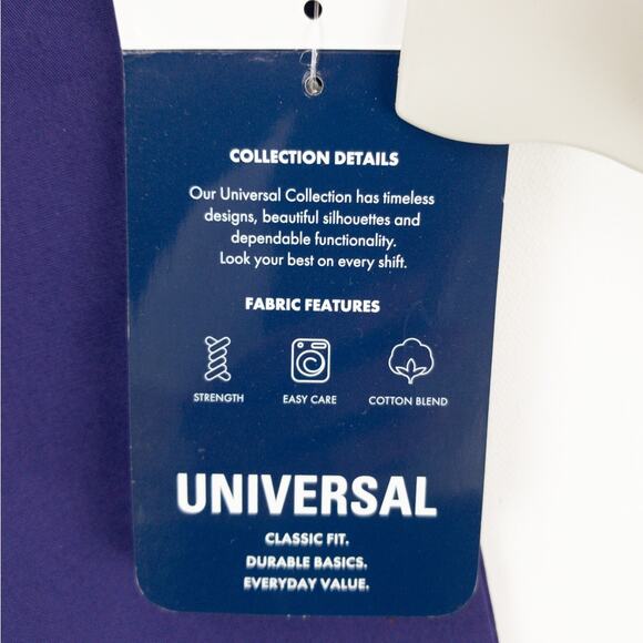 Scrub Pants Adar Universal Small Purple Cargo Pocket Drawstring New Poly Blend - Picture 8 of 13